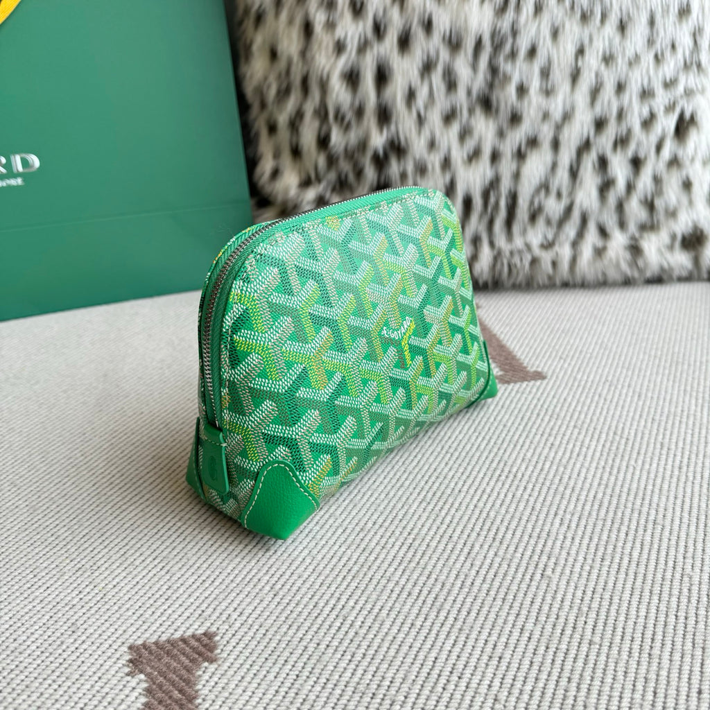 Goyard Vendôme Necessaire Cosmetic Pouch Multicoloured Green