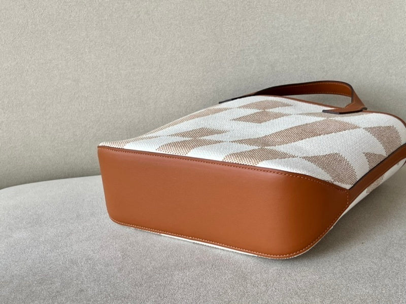 Bolsa Hermès Cabas H Biais 27 White Beige