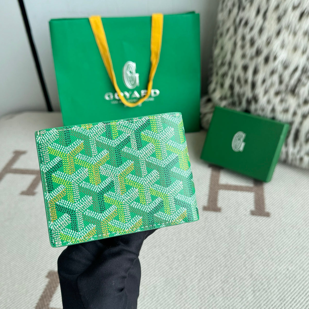 Porta Cartão Goyard VICTOIRE WALLET Green