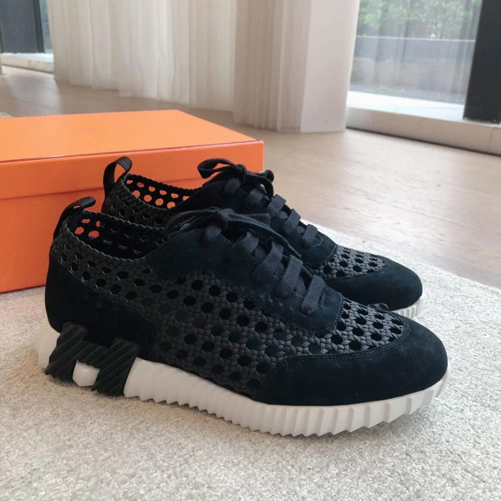 Tenis Hermès Bouncing Furado Black