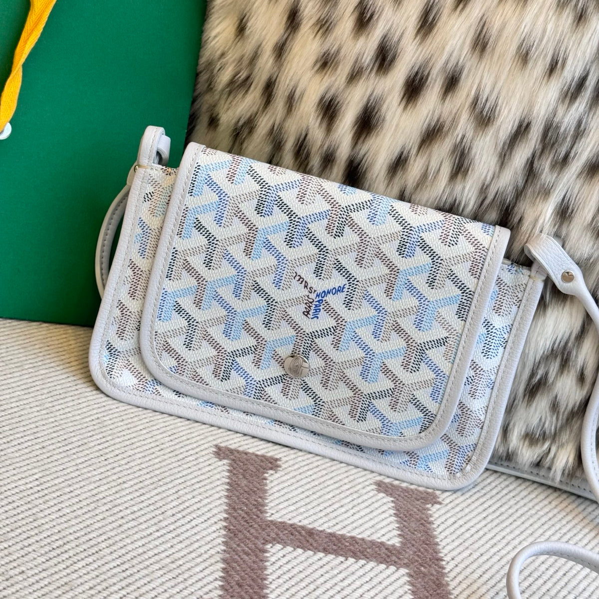 Goyard Plumet Pouch Wallet Multicoloured Bag Light Blue