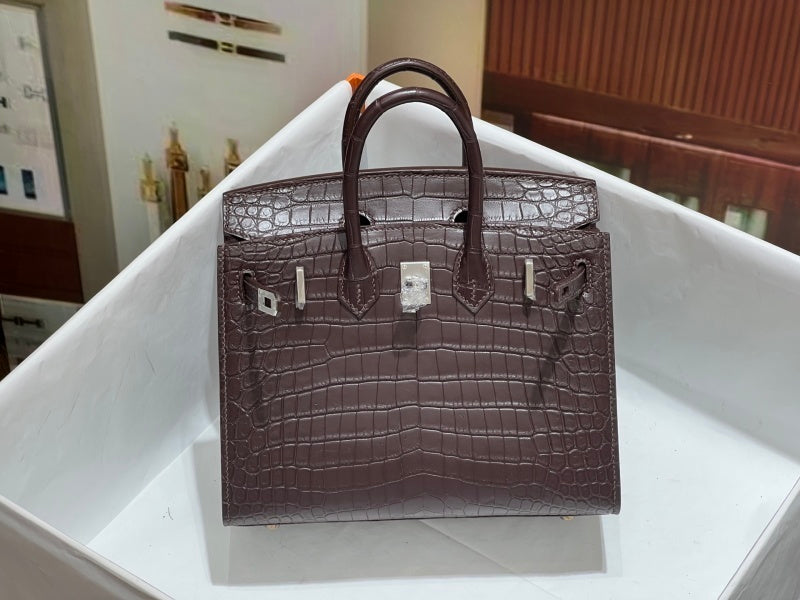 Bolsa Hermes Birkin 25cm P0 Pantine Swift Leather