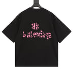 Camiseta Balenciaga Two BB Rose Black