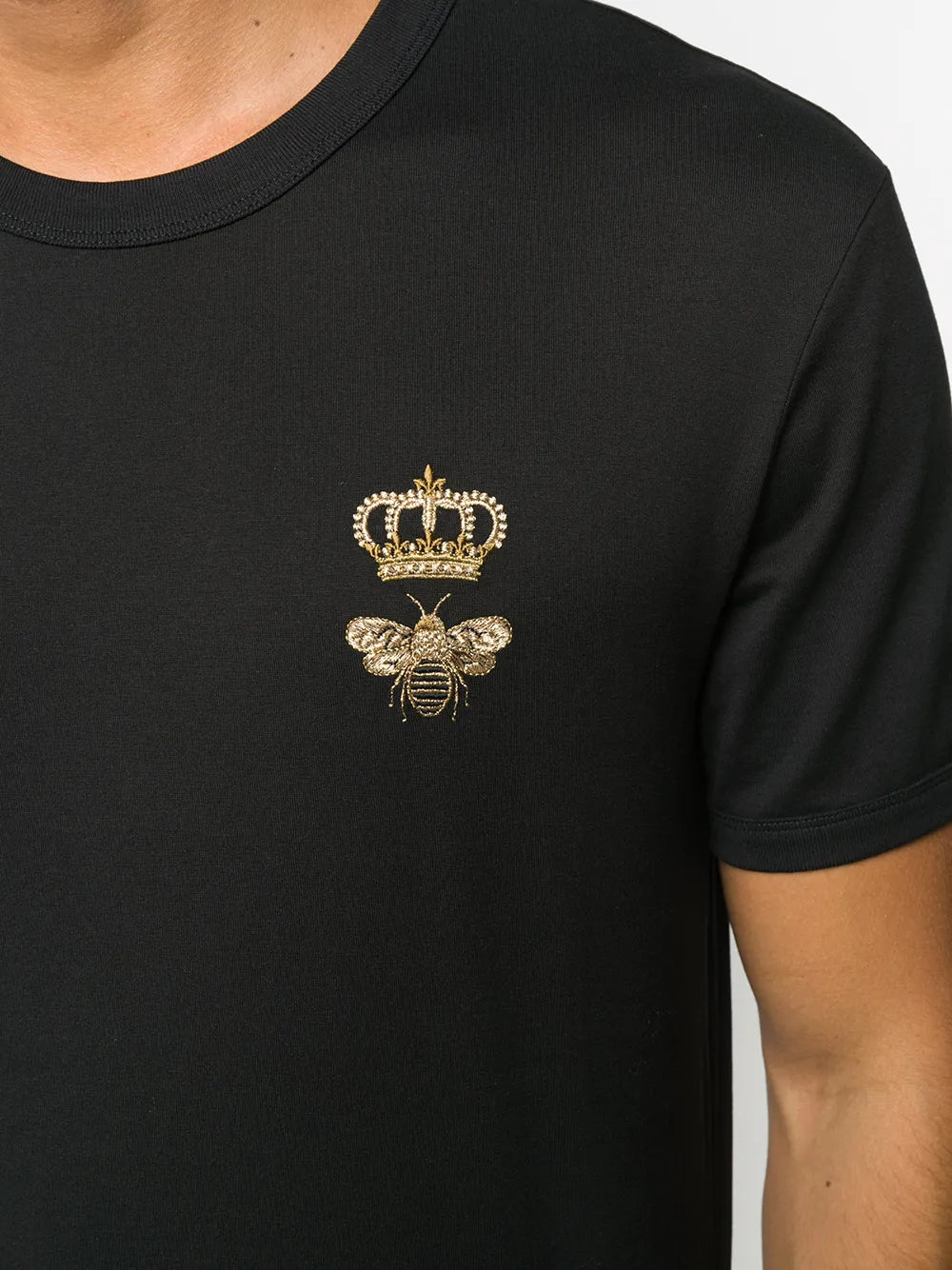 Camiseta DolceGabbana com bordado de coroa (Pronta Entrega) Tamanho G