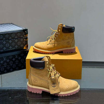 Bota Timberland X Louis Vuitton Beige Black