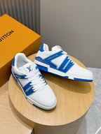Tênis Louis Vuitton Trainer #54 Low Classic Branco/Azul