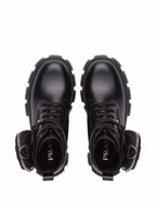 Prada Bota Monolith de couro Black (Pronta Entrega) Tamanho 40