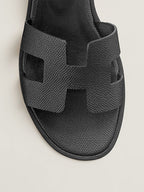 Hermes Sandal Santorini Noir