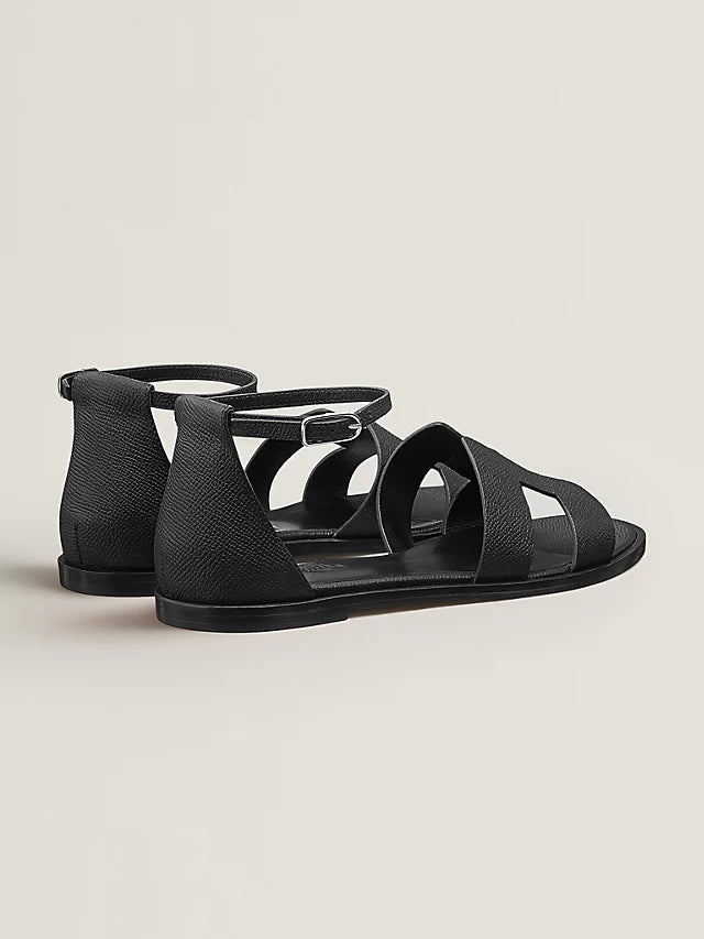 Hermes Sandal Santorini Noir