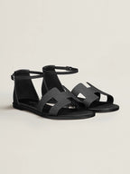 Hermes Sandal Santorini Noir