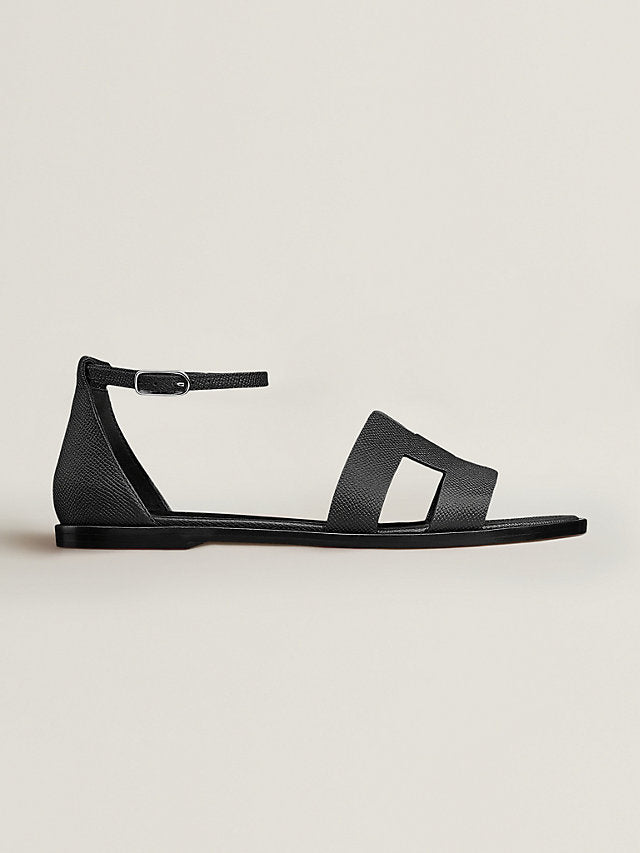 Hermes Sandal Santorini Noir