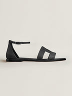 Hermes Sandal Santorini Noir