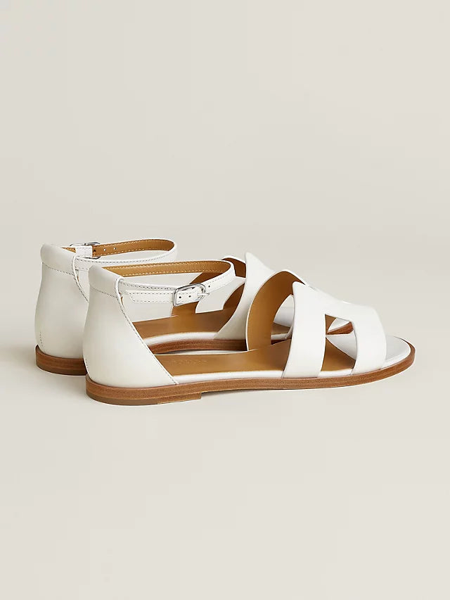 Hermes Sandal Santorini Blanc