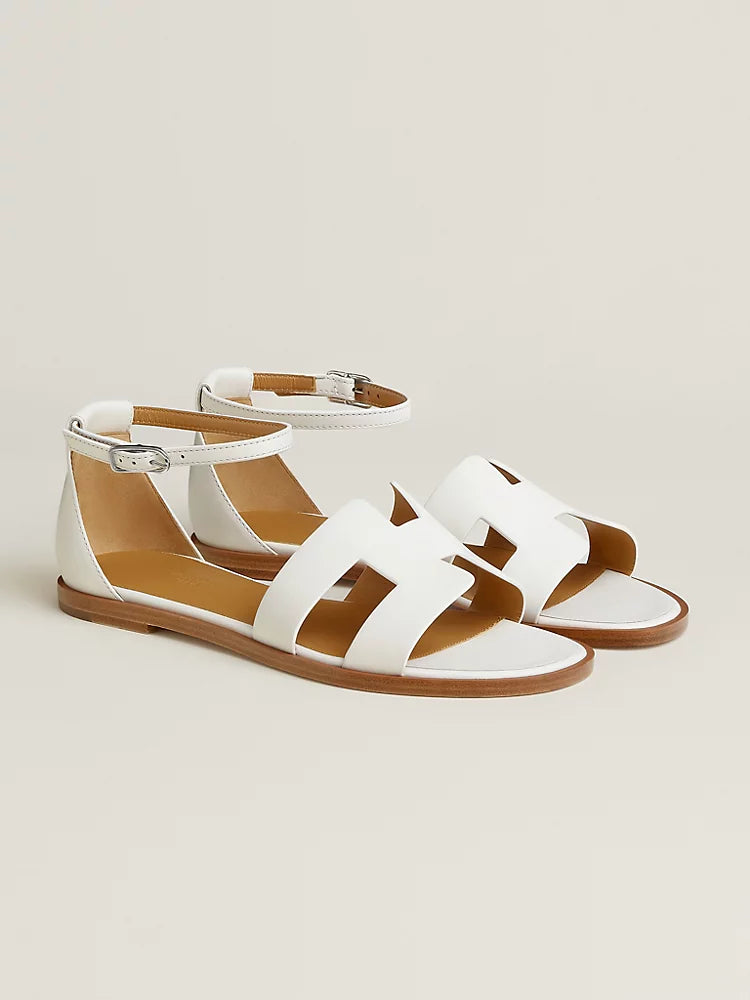 Hermes Sandal Santorini Blanc