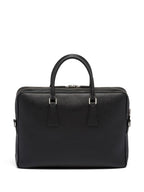 Prada Saffiano Leather Briefcase Black
