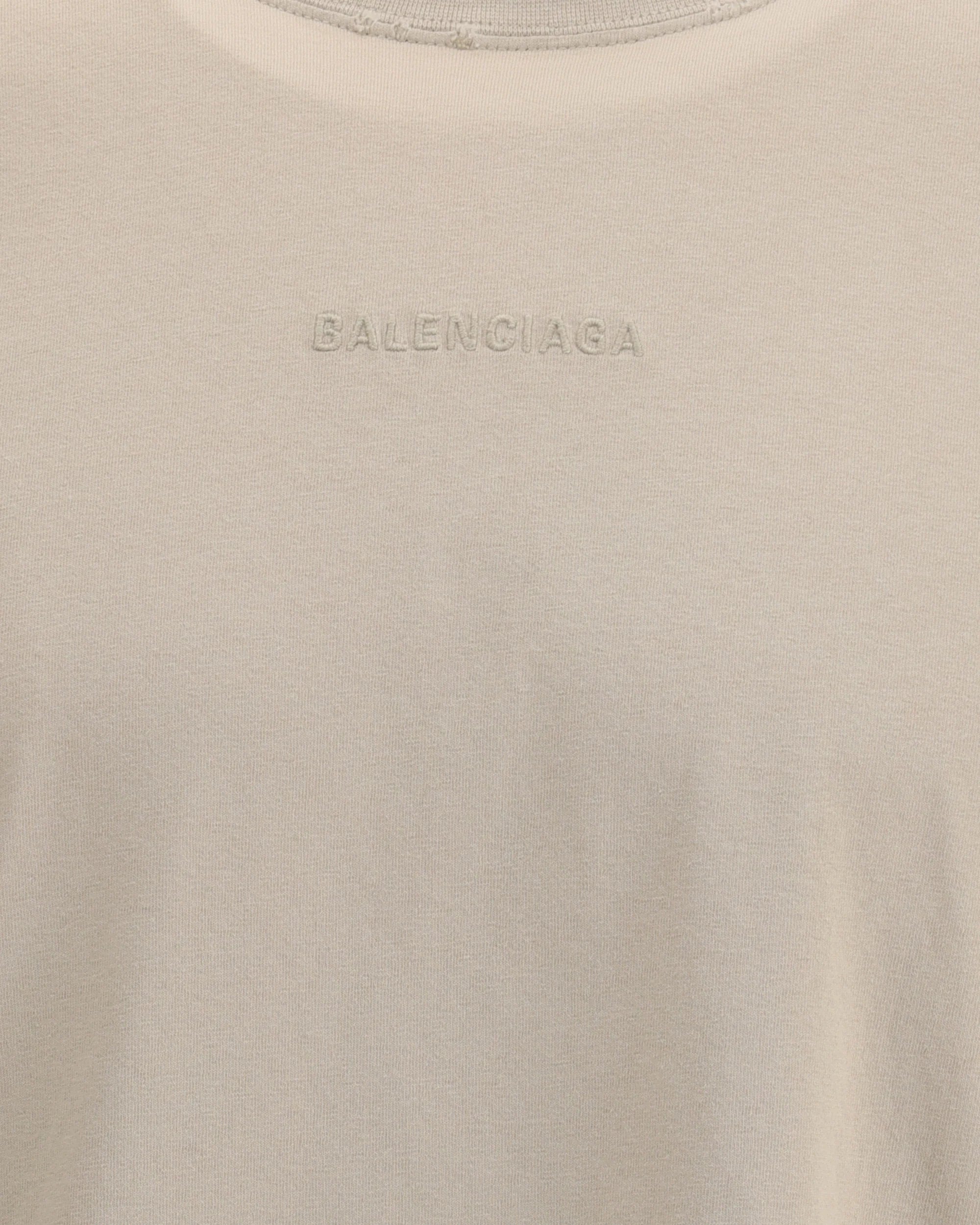 Camiseta Balenciaga Back Medium Fit in Beige