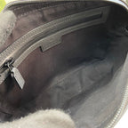 Bag Gucci GG Rubber Effect Crossbody Bag Black