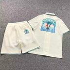 Conjunto CasaBlanca White Palm Tree Emblem