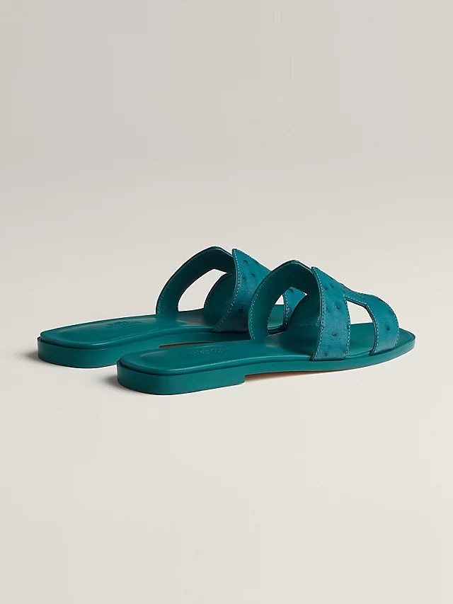 Hermes Sandal Oran Vert Oxford