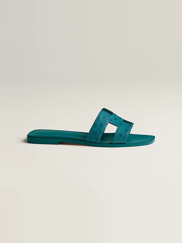 Hermes Sandal Oran Vert Oxford