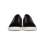 Tênis Zegna Triple Stitch Suede Sneakers Black White (Pronta Entrega) Tamanho 40 e 41