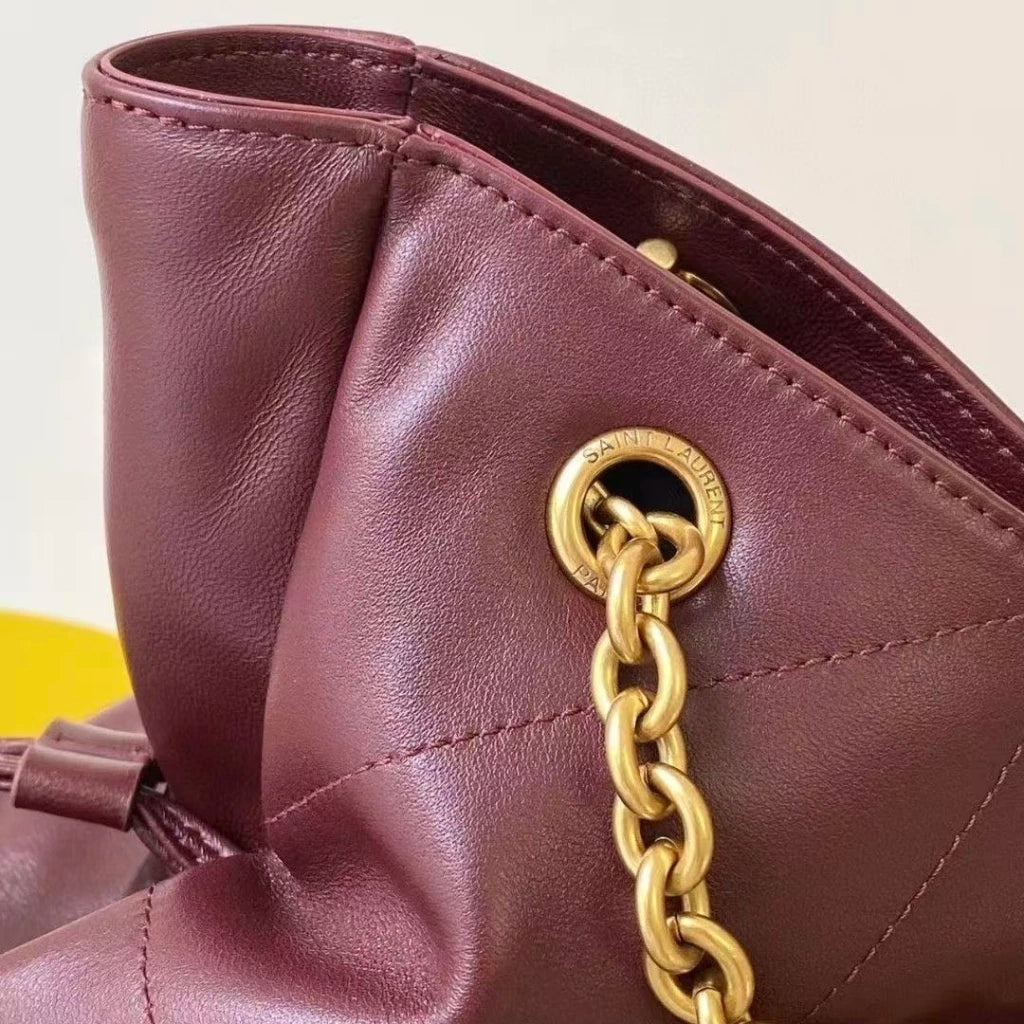Yves Saint Laurent Jamie Shopping em couro Napa