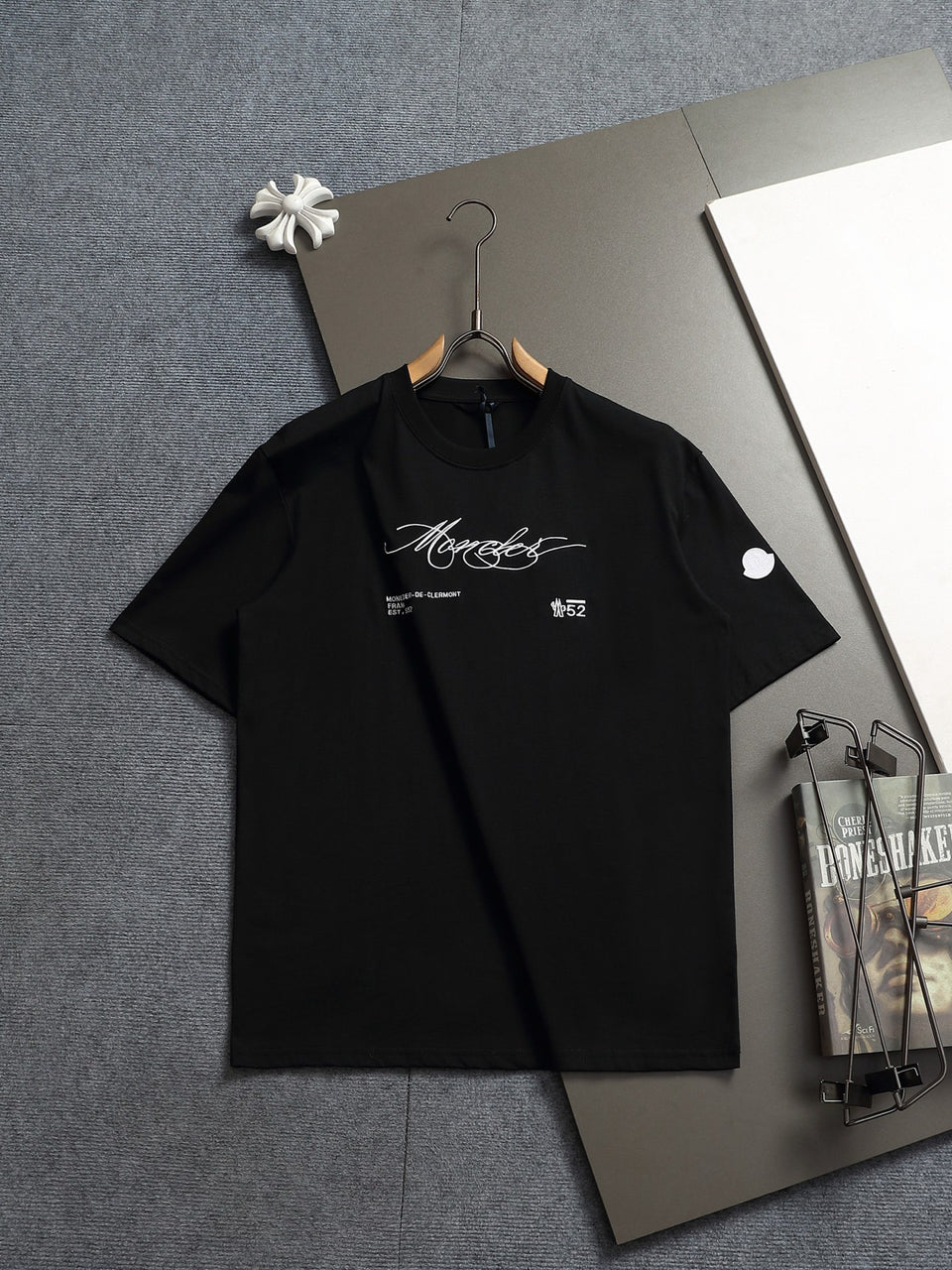 Camiseta Moncler Signature Black White