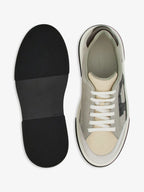 Tênis Ferragamo Gray & Off-White Low Cut Gancini Outline Sneakers