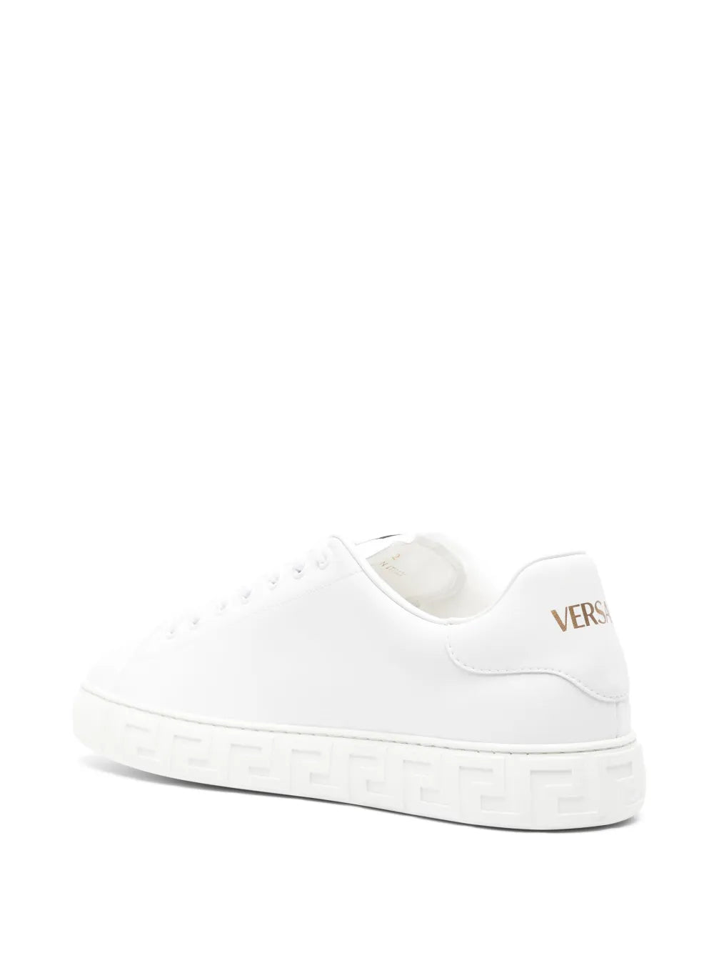Tênis Versace Low Leather Top White