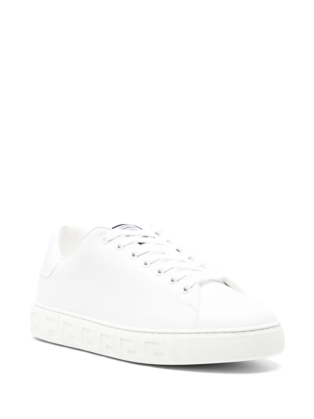 Tênis Versace Low Leather Top White