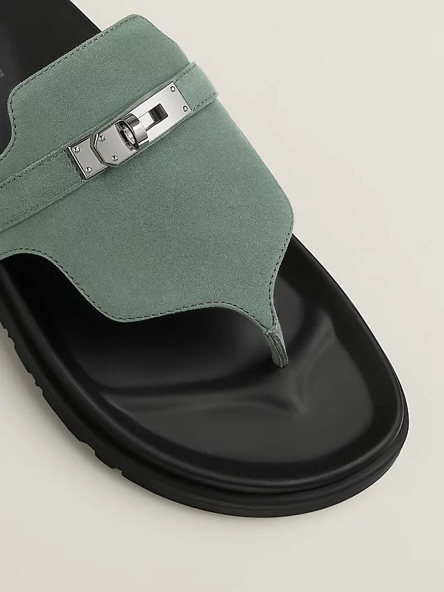 Hermes Sandal Empire Vert Cèdre