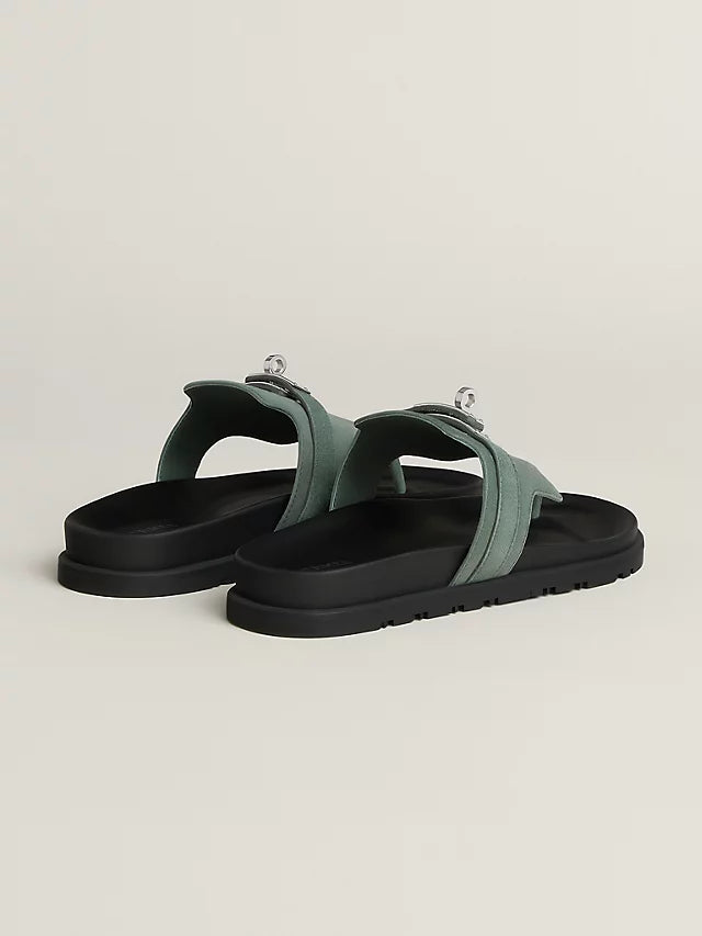 Hermes Sandal Empire Vert Cèdre