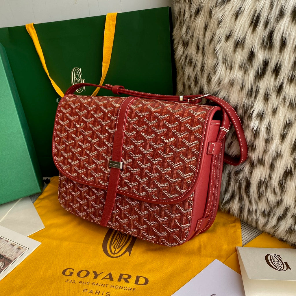Goyard Belvedere Mm Bag Red