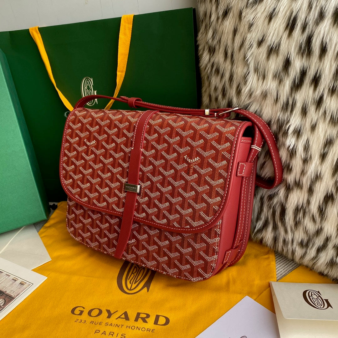Goyard Belvedere Mm Bag Red