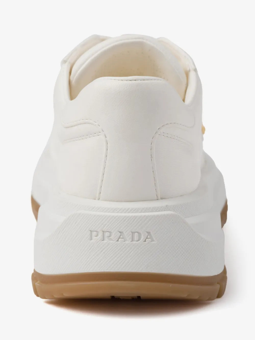 Tênis Prada Prax 01 Em Couro Marfim White