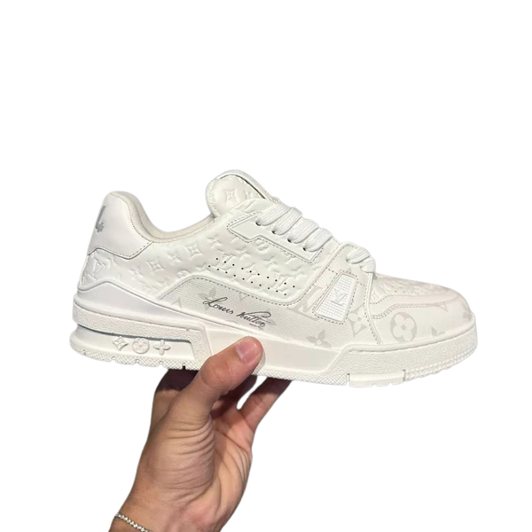 Tênis Louis Vuitton Plataform Monogram Grey White