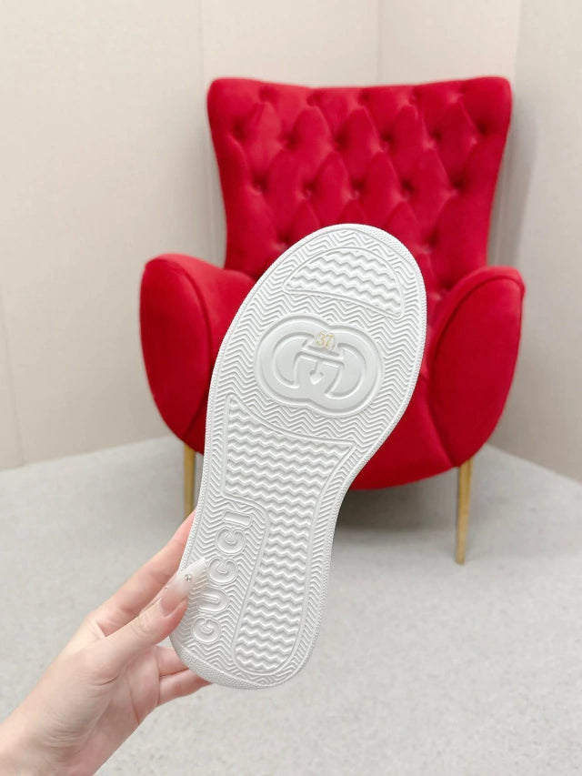 Gucci Chunky White Listras Logo Red Green (Pronta Entrega) Tamanho 42 e 43
