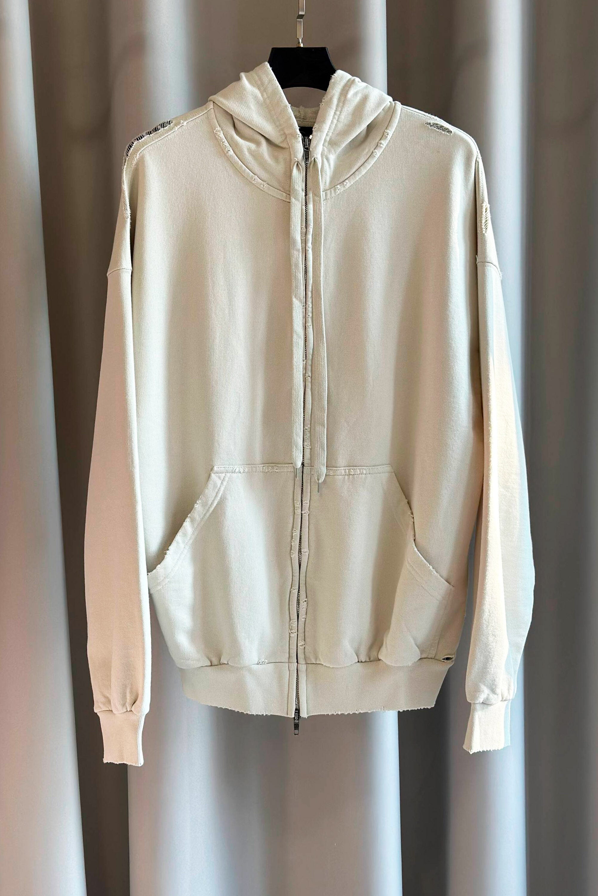 Jaqueta Balenciaga Motel Zip-Up Hoodie White