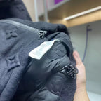 Jaqueta Louis Vuitton Black Monogram Boyhood Puffer