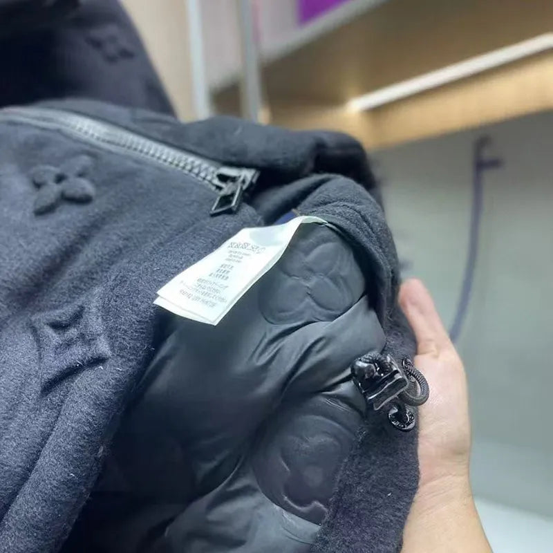 Jaqueta Louis Vuitton Black Monogram Boyhood Puffer