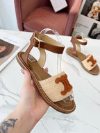 CELINE LYMPIA FLAT STRAP SANDAL (Pronta Entrega) Tamanho 36