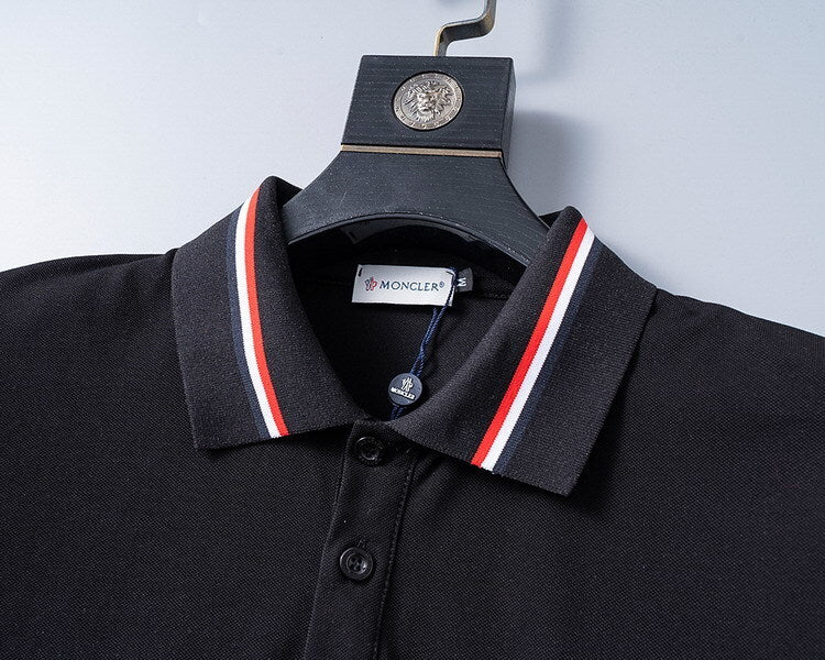 Polo Moncler Logo Black