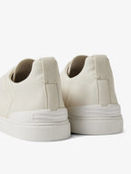 ZEGNA Triple Stitch Sneakers Beige Couro