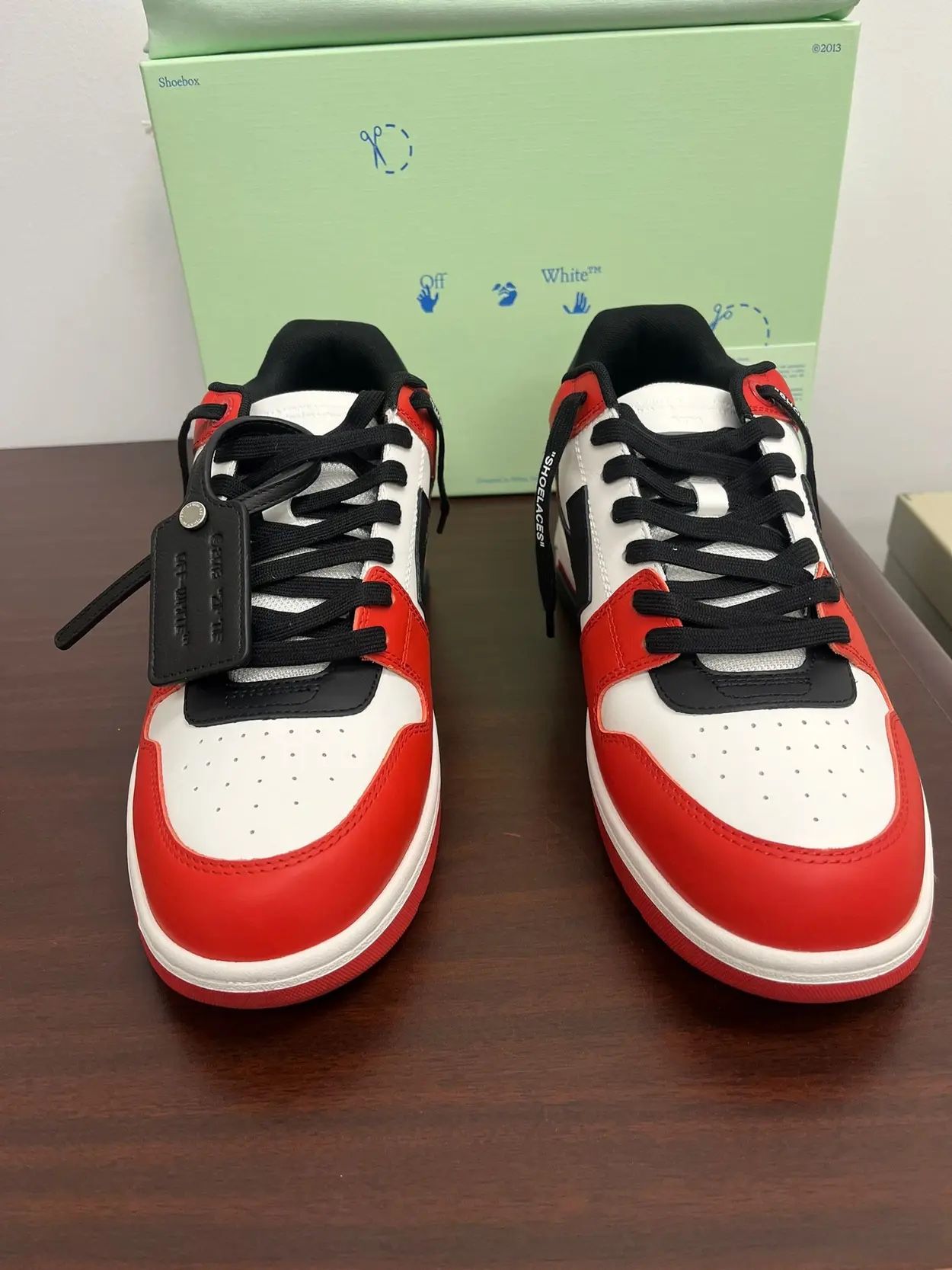 Tênis Casual Off-White Vermelho (Pronta Entrega) Tamanho 43