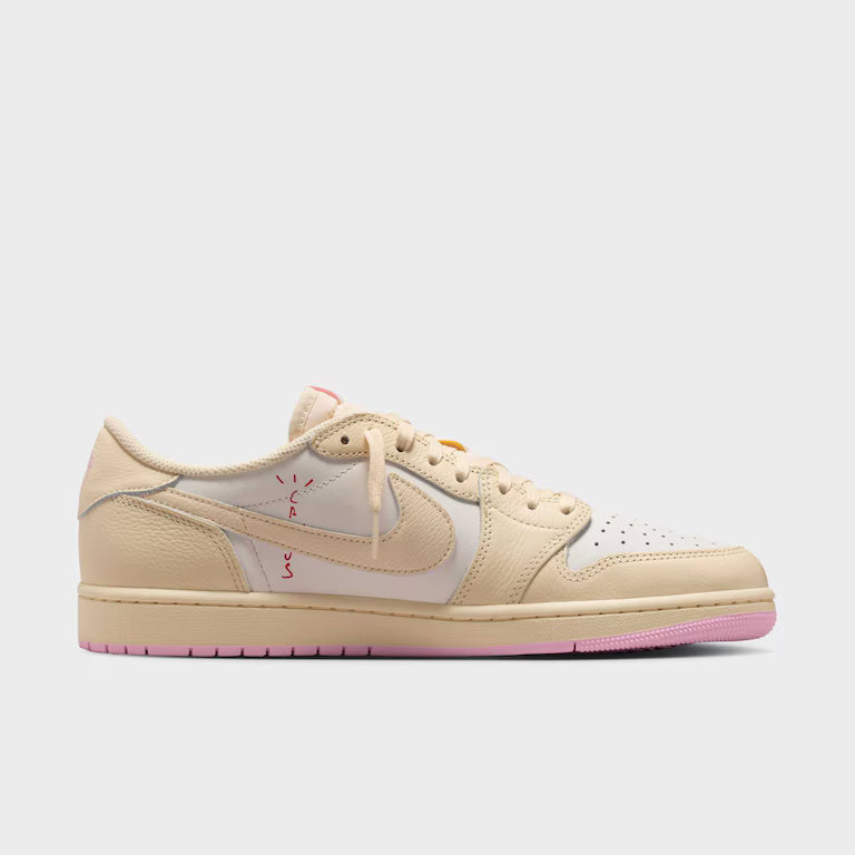 Air Jordan 1 Low x Travis Scott Muslin and Shy Pink