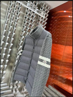 Puffer Cardigan Moncler Grey