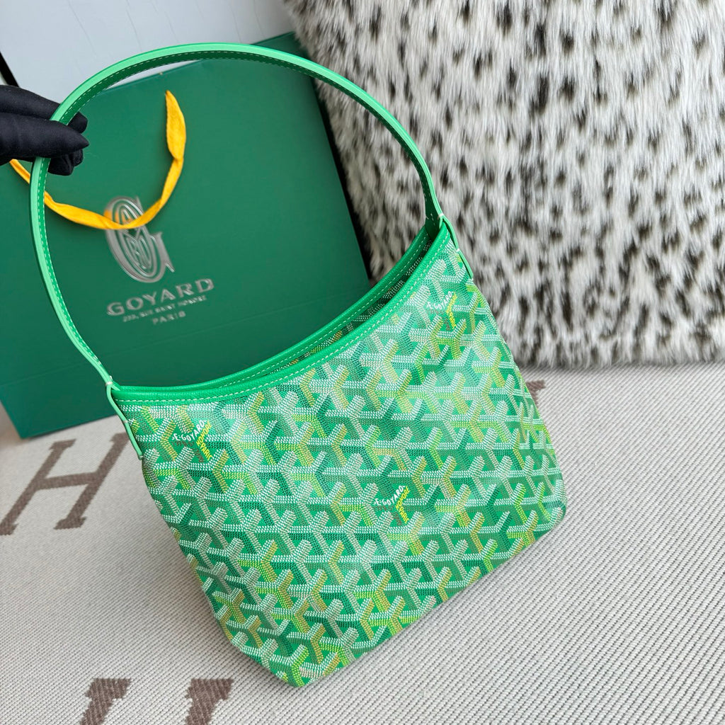 Goyard Necessaire Boheme Hobo Powder Green