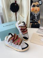 Lanvin Leather Curb White Black Gum