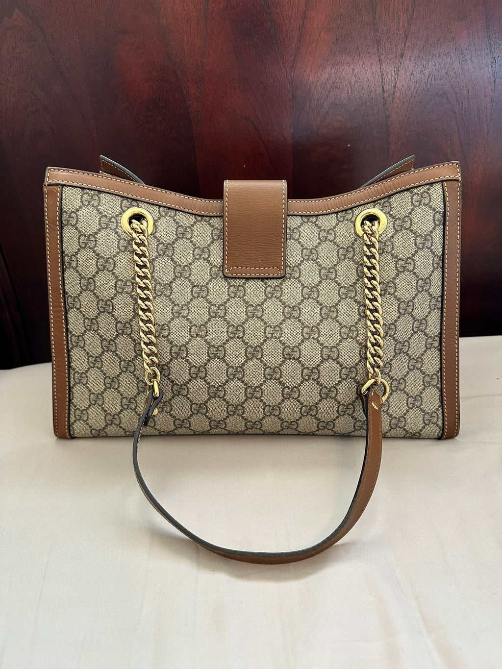Gucci Padlock Brown Medium Shoulder Bag (Pronta Entrega)