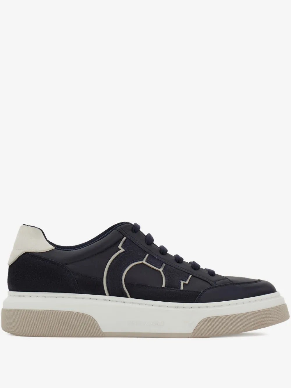 Tênis Ferragamo Sneakers Leather/Rubber Sole in Blue